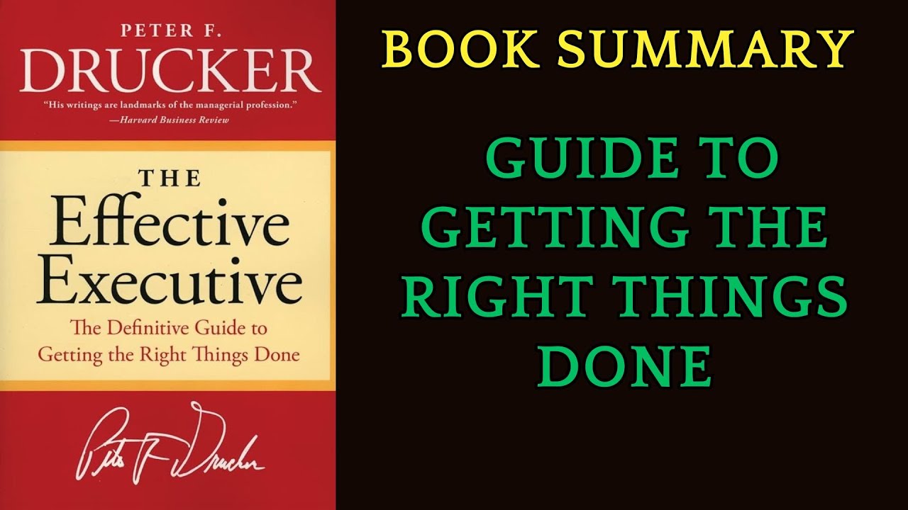 Book Summary The Effective Executive by Peter Drucker | AudioBook