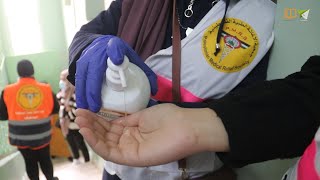 الإغاثة الطبية في طولكرم تنظم دخول المرضى إلى عيادة الجلد