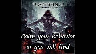 DISTURBED - LEAVE IT ALONE (Lyric Video)