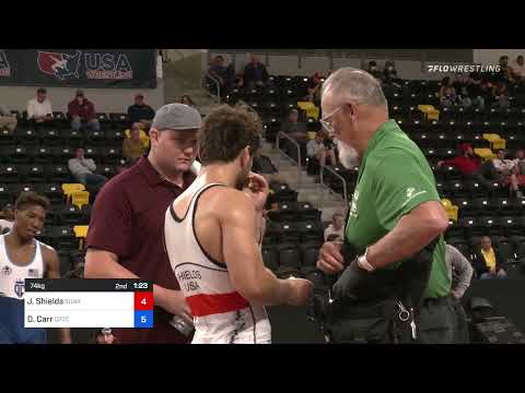 74 Kg Consolation - Joshua Shields, Sunkist Kids Wrestling Club Vs David Carr, CRTC - TMWC