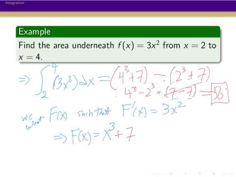 MATH 205, Video 21: Integration