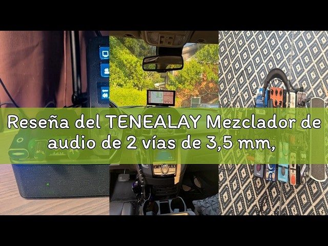 Vídeo relacionado con Mezclador de auriculares estéreo de 3,5 mm, consola de mezcla auditiva con doble entrada y capacidad de 2 salidas, mezclador de control de sonido