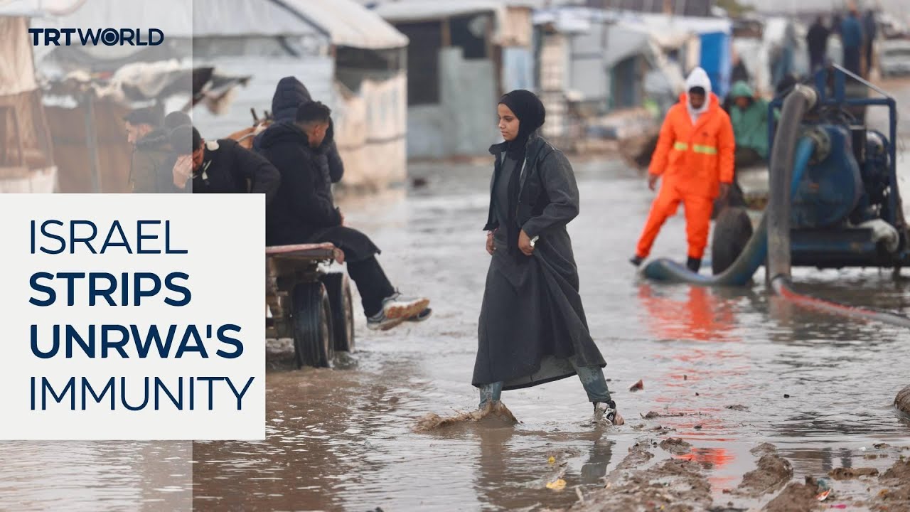 Israel strips UNRWA of immunity amid legal and humanitarian concerns