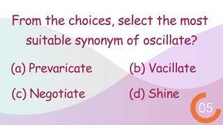 Can you guess the Synonym For The Oscillate? Question 1 | Polite English