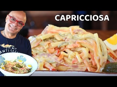 INSALATA CAPRICCIOSA delle feste CON MAIONESE FATTA A MANO ricetta della capricciosa
