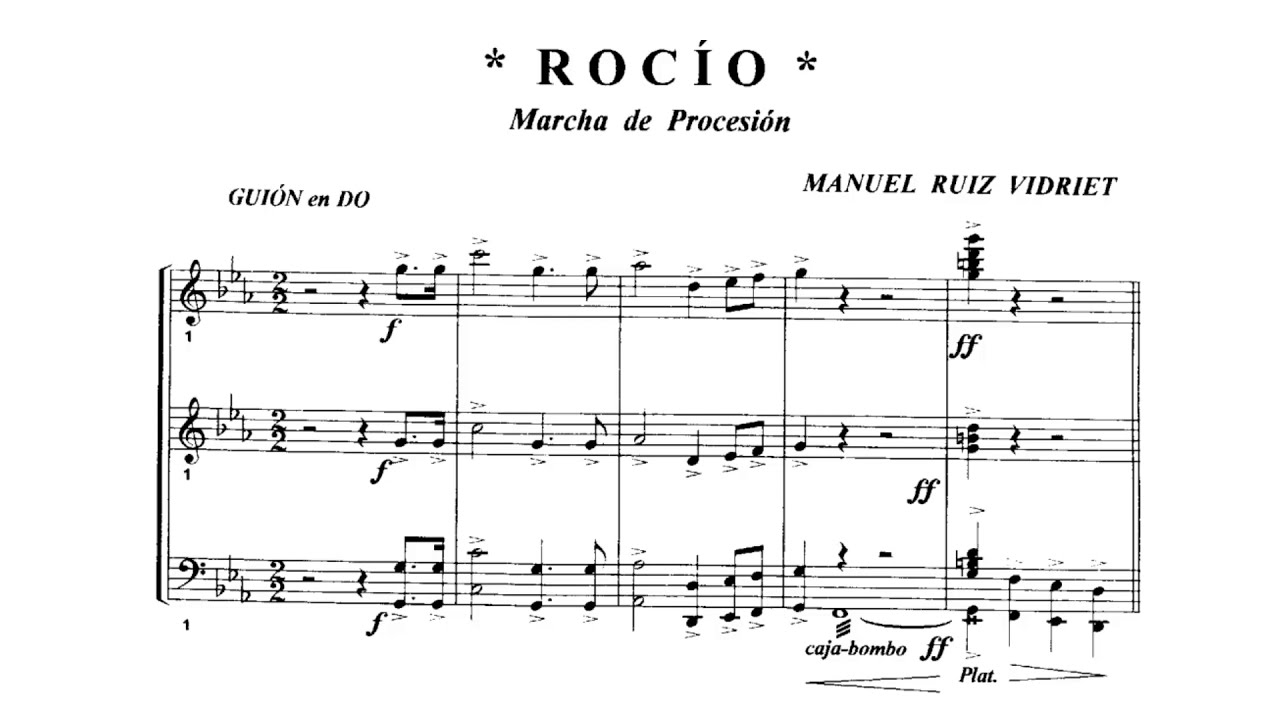 Rocío (Manuel Ruíz Vidriet) - Partitura