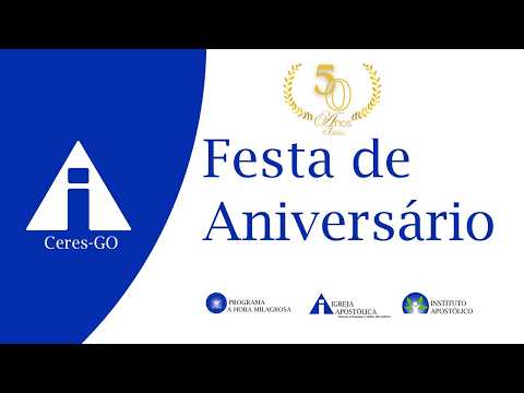 Festa de Aniversário (Jubileu 50 Anos) - 22/03/2026 - Ceres/GO