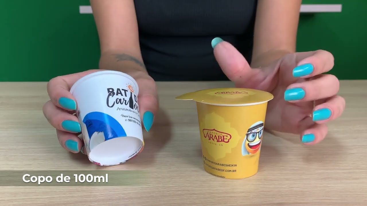 Copo Personalizado de Papel 100ml - Papello Embalagens