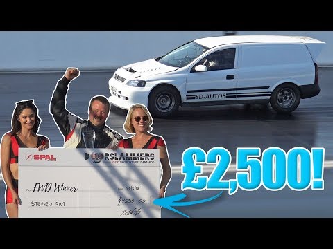 Front Wheel Drive Class at Doorslammers 2018 - Santa Pod Raceway