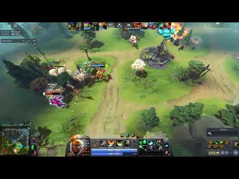 LEGION COMMANDER with 32 kills and x4 rampage fountain farming Leo-sand Dota 2