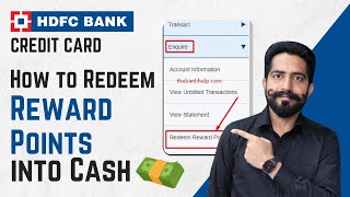 How to Redeem HDFC Bank Credit Card Reward Points into Cash without Bank Account