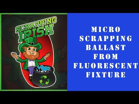 Micro scrapping ballast from fluorescent fixture