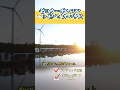 森住キャプセル民宿、電力網に接続不要のモバイルハウス！