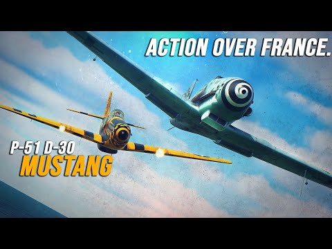 P-51 Mustang Action Over France | World War II Dogfight | Digital Combat Simulator | DCS |