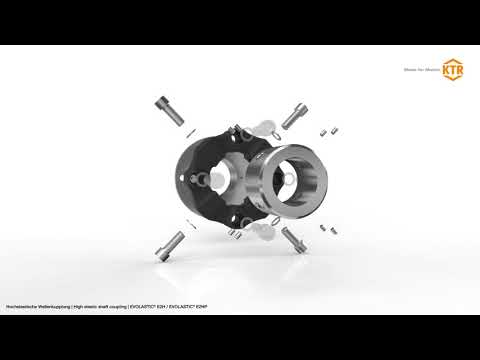 EVOLASTIC® E2H/E2HP highly flexible shaft coupling - KTR Systems