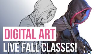 Learn DIGITAL PAINTING: Live Fall Classes at Swatches Academy