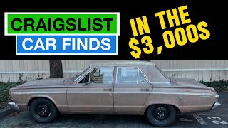 OWNERS READY TO SELL: Project Car Finds Under $4,000 ! Classic Cars For Sale by Owner