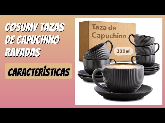 Vídeo relacionado con Cosumy Tazas de Cafe - 6 Tazas para Café en Color Pastel - Diseño Único - Cerámica Mate - Aptas para Microondas & Lavavajillas