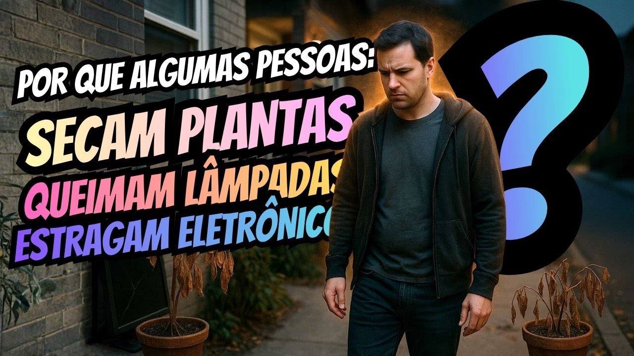 POR ALGUMAS PESSOAS SECAM PLANTAS, QUEIMAM LÂMPADAS, ESTRAGAM ELETRÔNICOS, ETC?