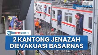 2 Jenazah Korban Berhasil Diangkat, Ambulans Siaga Angkut Korban Tabrakan KRL & Argo Bromo ke RS
