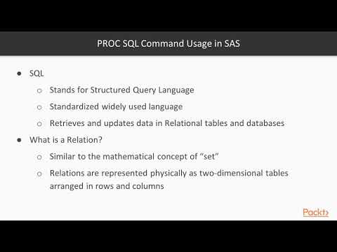 Learn SAS Programming in 7 Steps PROC SQL Command Usage in SAS ...