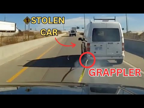 Watch the Grappler in Action as Police Stop Stolen Car | High-Speed Takedown