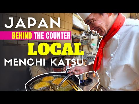 當地一家日本門頭肉店的櫃檯後面 (Behind the Counter at a Local Japanese Menchi Katsu Restaurant)