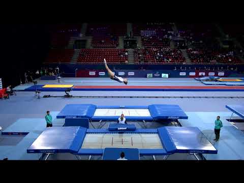 SONGHURST Isabelle (GBR) W - 2022 Trampoline Worlds, Sofia (BUL) - Q Trampoline Exercise 2