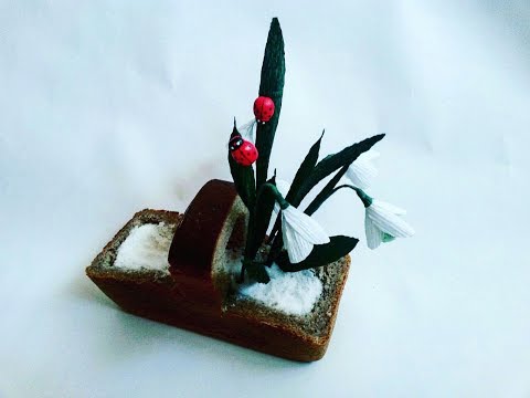 How to Make Beautiful Paper Flowers (Snowdrops)