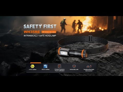 Φακός Fenix WH35RE 2025 ATEX Explosion proof Επαναφορτιζόμενος με usb