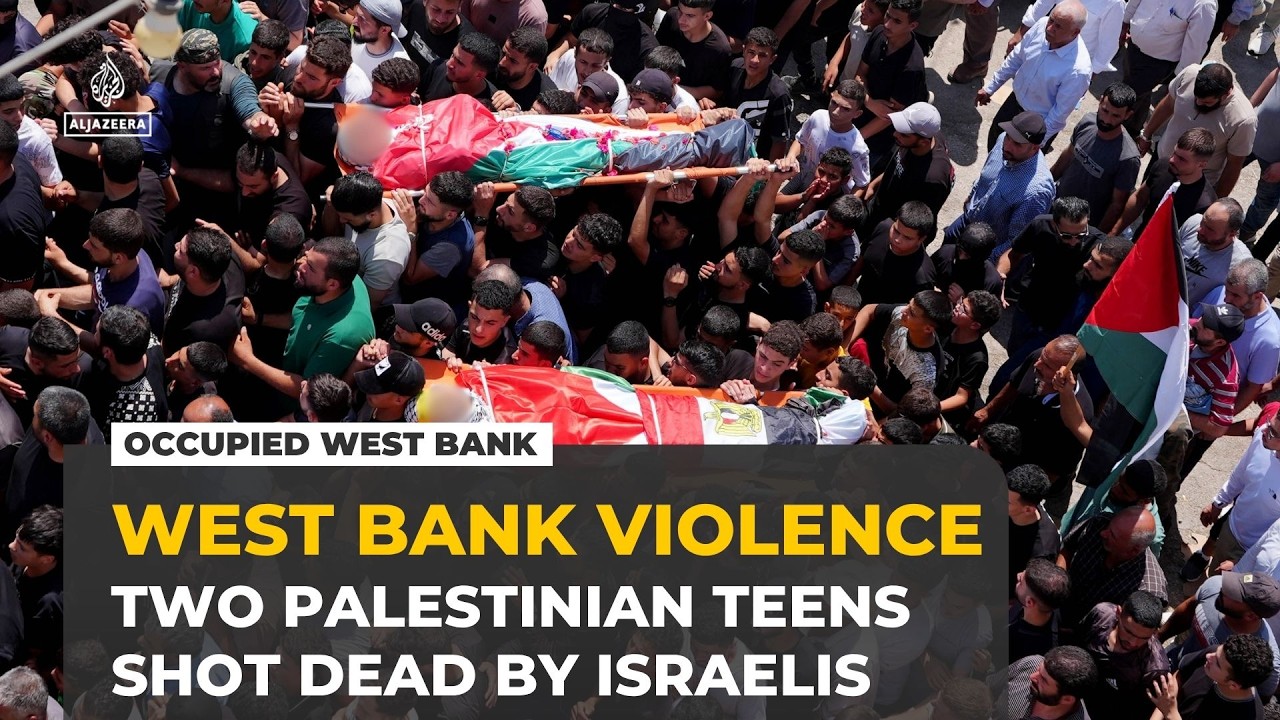 Two Palestinian teens killed as settlers, Israeli forces raid West Bank village