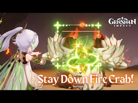 NILOU BLOOM vs FIRE CRAB (EMPEROR OF FIRE AND IRON) | Go Boom with Bloom | Genshin Impact