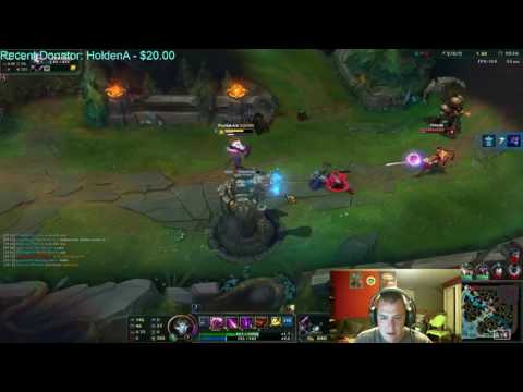 Jhin Outplay 1v3 Under turret - TheHatrick - League of Legends - Season 6 - Gold 4