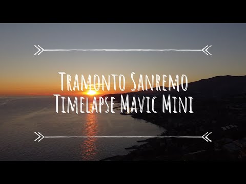 Sunset Timelapse in Sanremo 4K | DJI Mavic Mini