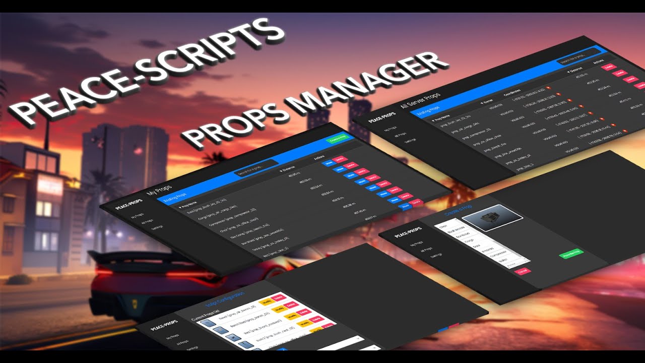 [QBCore/ESX/CUSTOM] PEACE-PROPSMANAGER - Props Manager V1.0.3 thumbnail 2