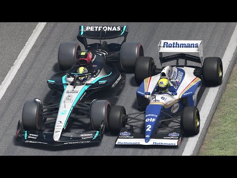 Lewis Hamilton vs Ayrton Senna | 2024 Mercedes W15 vs 1994 Williams FW16 at Monza