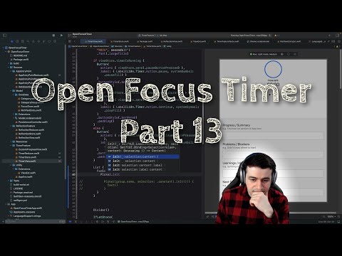[iOS Dev] Open Focus Timer, pt. 13 | SwiftUI Mobile App Development thumbnail