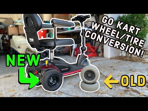 Mobility Scooter GO KART WHEEL MODIFIED!!