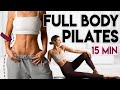 TONING FULL BODY PILATES WORKOUT 🔥 Body Fat Burn & Sculpt | 15 min