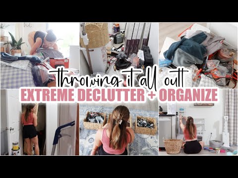 ✨ *overwhelmed* EXTREME DECLUTTER • DEEP CLEAN • ORGANIZE WITH ME // home organization