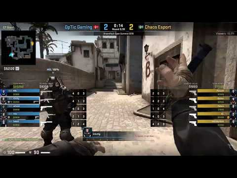 ESports - CS:GO, OpTic vs Chaos, DreamHack Open Summer 2019 (15th of June 2019), Mirage - Map 1