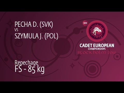 Repechage FS - 85 kg: J. SZYMULA (POL) df. D. PECHA (SVK) by TF, 12-0