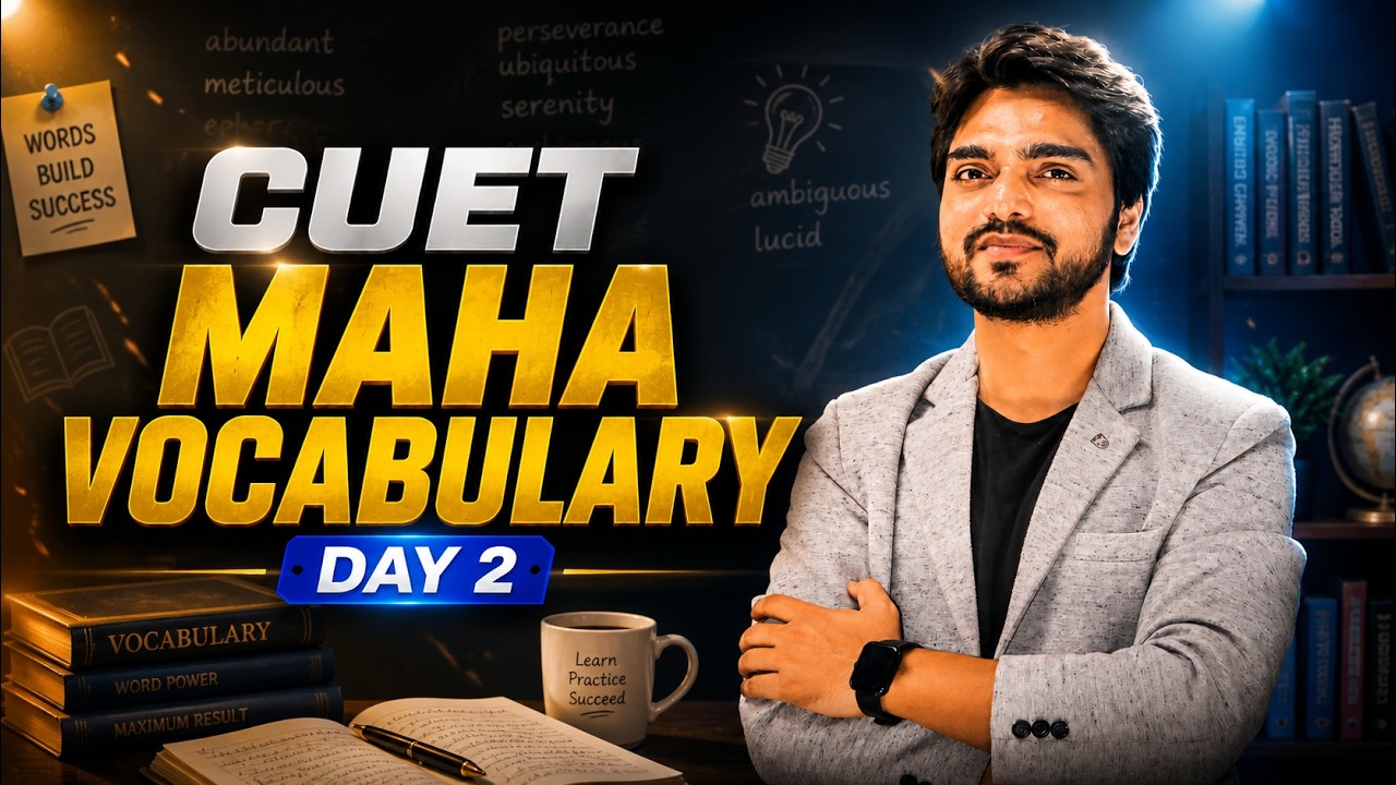 CUET MAHA VOCABULARY DAY 2