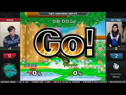 Speakeasy Smash [1/10/17] - InC | Sago (Marth) vs. JustJoe (Falco) - SSBM - Losers Semis