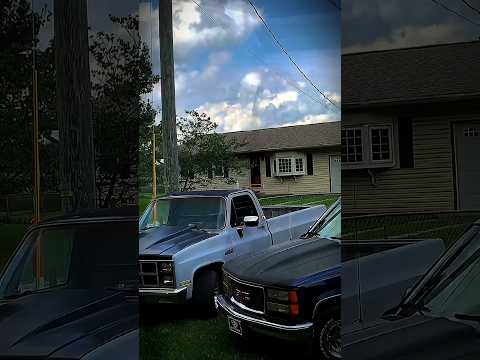 the squarebody isn’t the fastest, but looks and sounds good👌 #chevyengine #sqarebody #350sbc