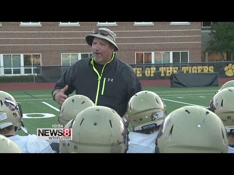 Daniel Hand coach Steve Filipone mic'd up at practice