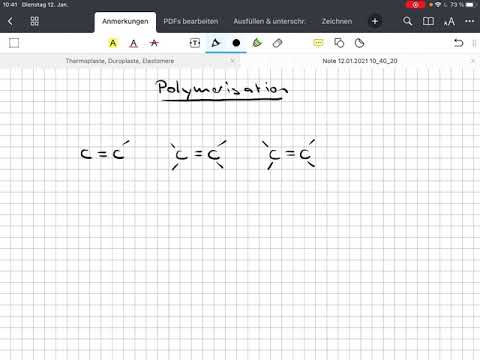 Polymerisation vereinfacht dargestellt