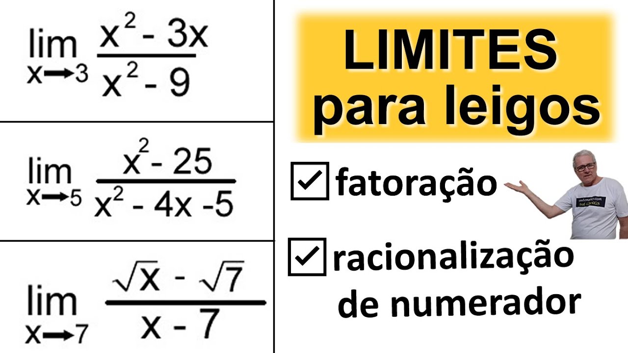 GRINGS - Levantando a indeterminação de LIMITES: Fatoração e racionalização de numerador