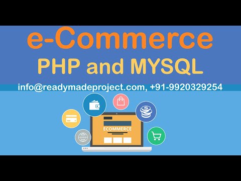 eCommerce  PHP, MYSQL - Configuration and Working demo by readymadeproject.com