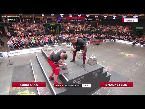 Ukrainian GIANT battles Latvian powerhouse! | 1125kg Power Stairs FACE OFF!